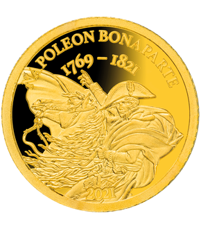 Les plus petites monnaies en or du monde: Monnaie de 1 Dollar en or pur  « Napoléon Bonaparte » 2021