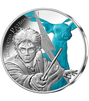 Monnaie officielle de 50 Euros en argent «Harry Potter : Expecto Patronum 3/4» 2021