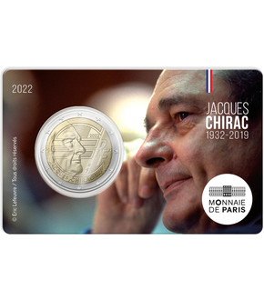Monnaie commémorative de 2 Euros «Jacques Chirac» 2022 - BU