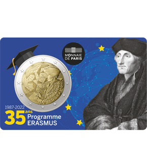 Monnaie commémorative de 2 Euros «35 ans du programme Erasmus» 2022 – BU – France