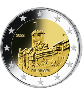 Monnaie 2 Euros « Château de la Wartbourg » Allemagne 2022