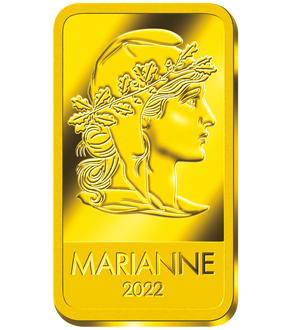 Monnaie-lingot en or le plus pur « Marianne » Fidji
