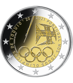 Monnaie commémorative de 2 Euros «Participation aux Jeux Olympiques» Portugal 2021