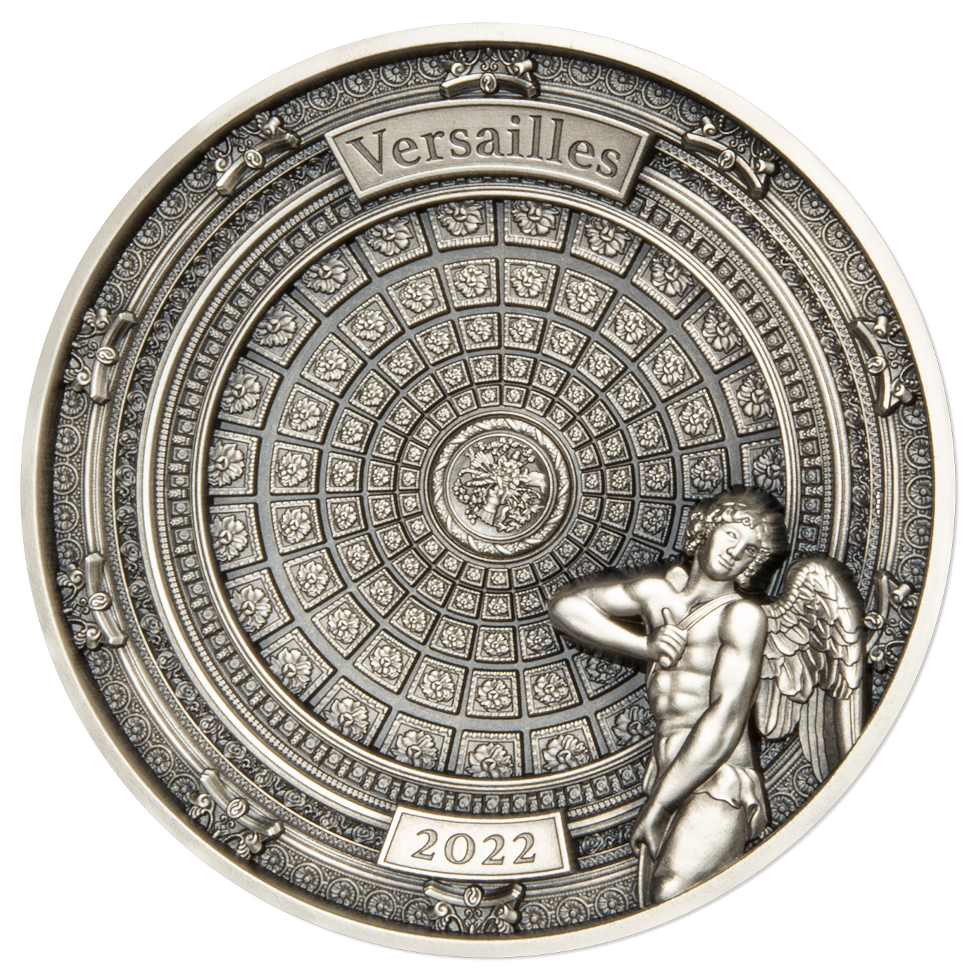 Grand diamètre ! Monnaie en argent pur « Versailles - Le temple de l'amour »