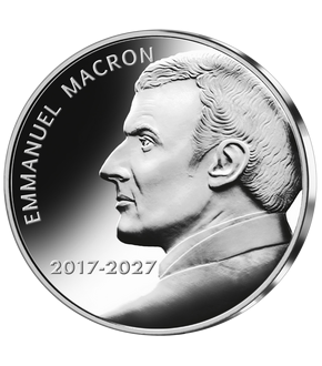 Frappe en argent «Président Emmanuel Macron 2017-2027» 