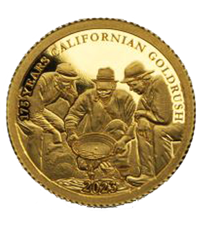 Monnaie « 175 ans de la ruée vers l’or  en Californie » 2023