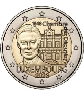 Monnaie 2 Euros commémorative «175 ans de la chambre des députés» Luxembourg 2023 