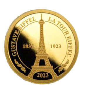 Monnaie officielle en or « Gustave Eiffel » 2023