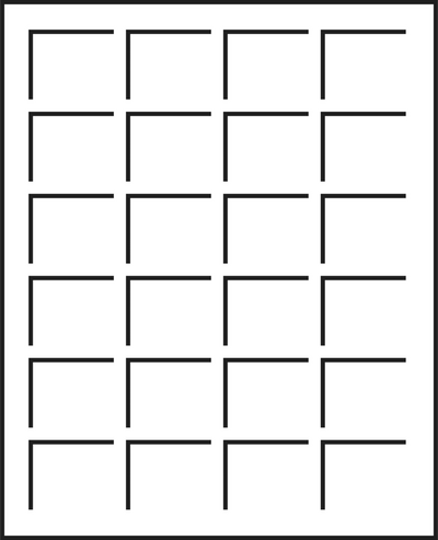 Münztableau S für 24 Münzen bis 33 mm Ø, blau, 2er Pack