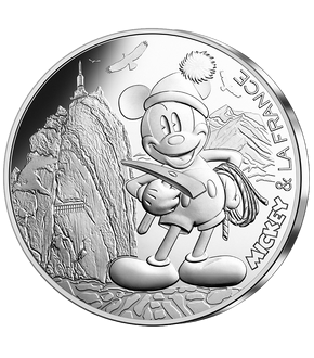 Monnaie de 10 Euros en argent «Mickey - Premier de cordée»