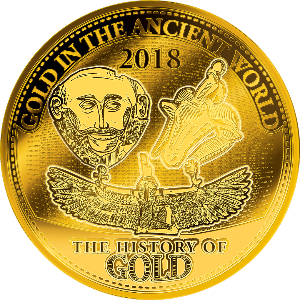 45 mm große Goldmünze (999.9/1000) – Ihr Start in die "Geschichte des Goldes"!