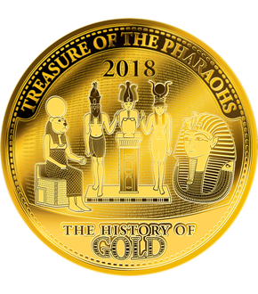Célébrez "la découverte du siècle" avec la 1ère monnaie de la collection  « L'Histoire de l'Or » :  Le trésor des pharaons 