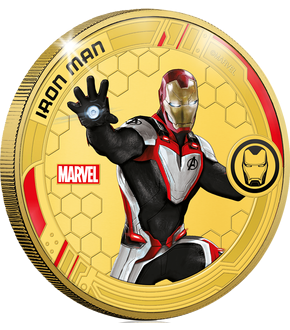 Frappe dorée à l'or pur «Marvel: Iron Man » 