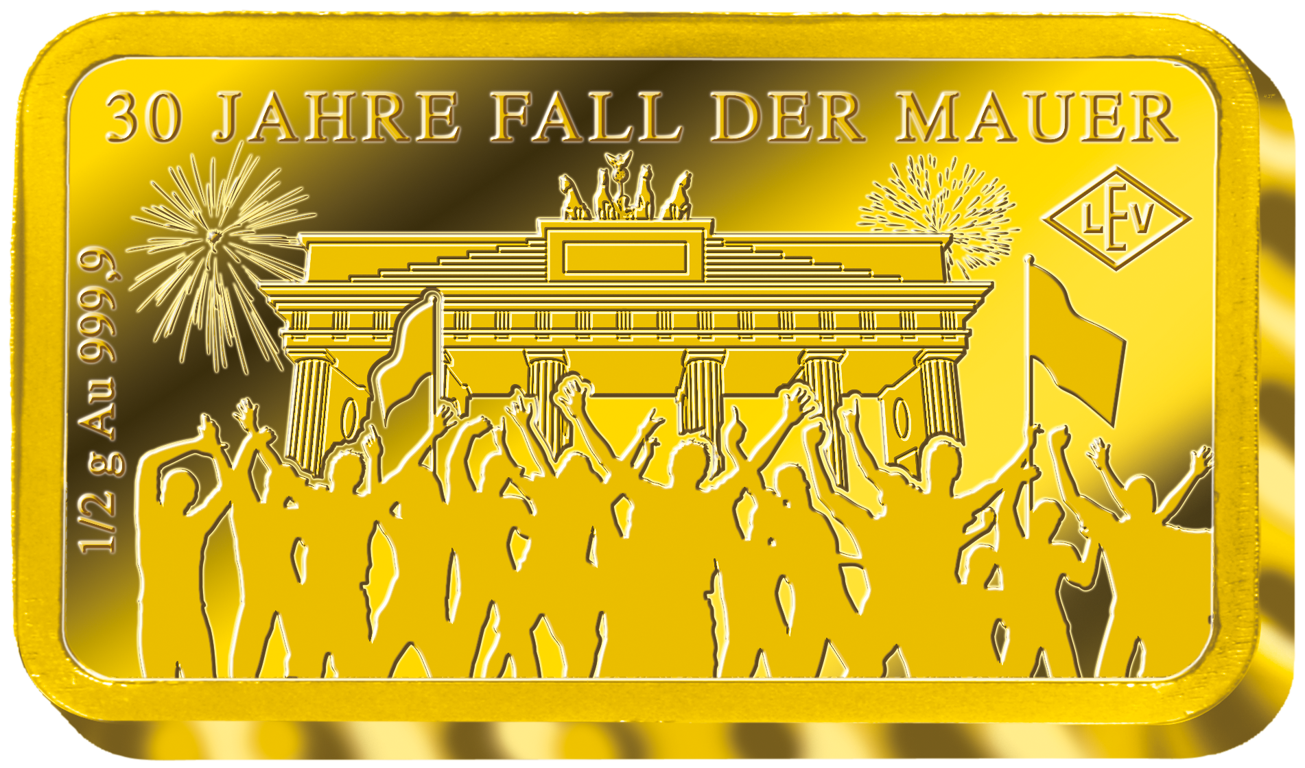 „30 Jahre Deutsche Einheit“ als Goldbarren-Kollektion