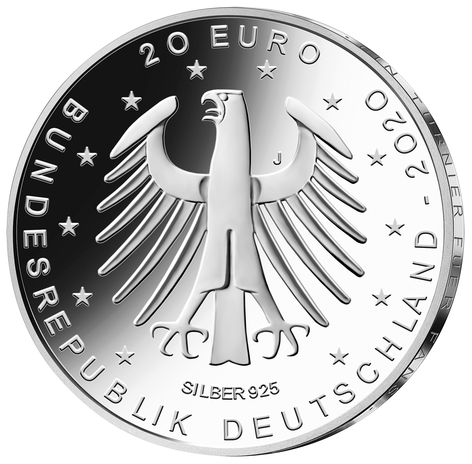 20-Euro-Silber-Gedenkmünze "Fußball-Europameisterschaft ...