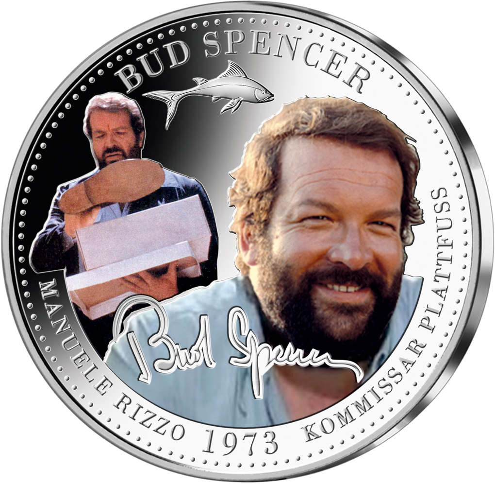 Bud Spencer als „Kommissar Plattfuß" und „Mücke" – Start in die Silber-Kollektion „90 Jahre Bud Spencer“!