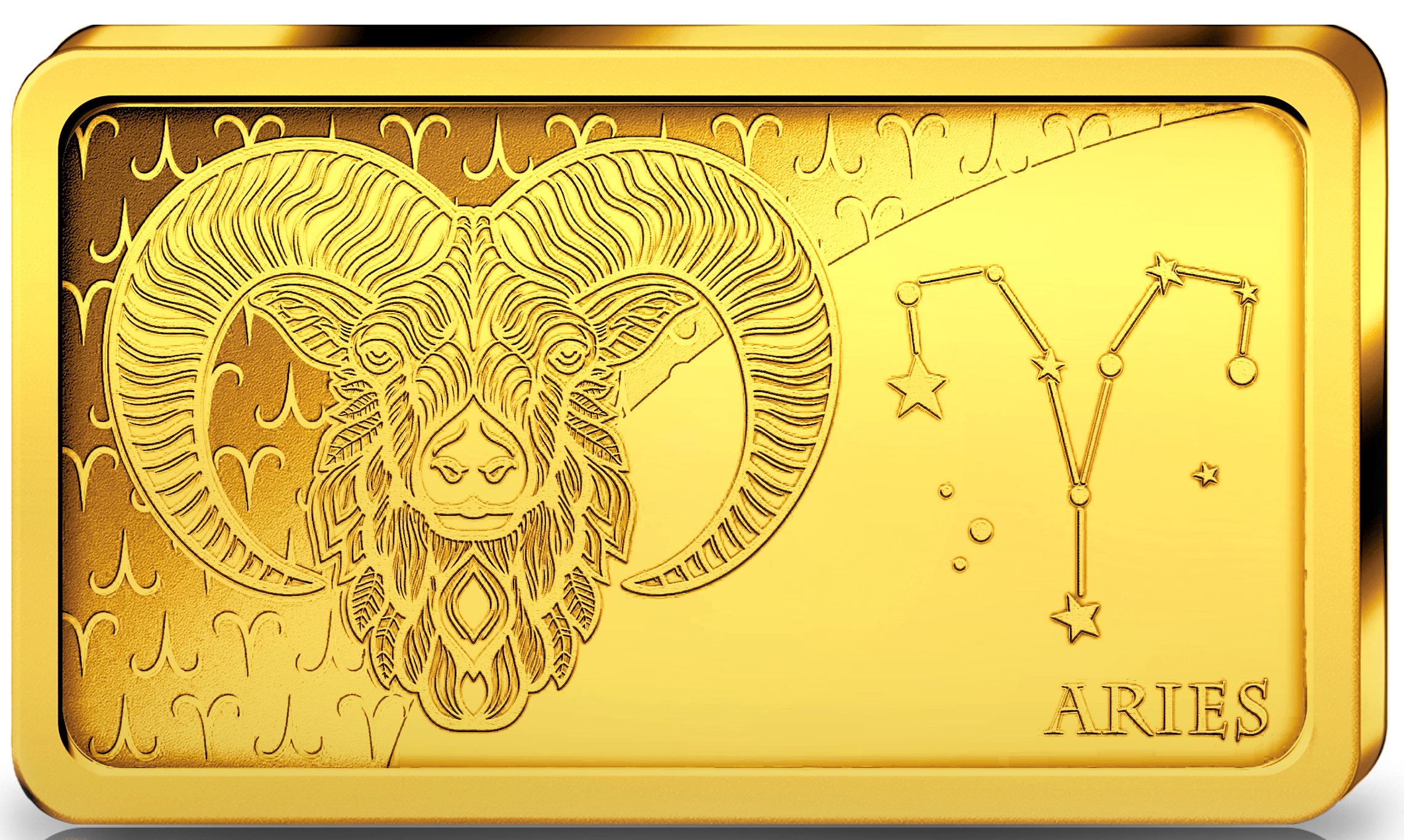 Die 12 Sternzeichen auf Gold-Barrenmünzen – Startlieferung: „Widder“