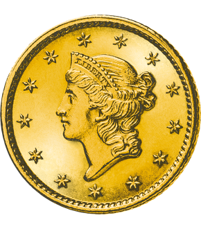 4er-Gold-Set USA 1-10 Dollar 1840-1908 "Liberty Head"