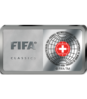 Das offizielle Emblem zum „Wunder von Bern“ 1954 – Auftakt in die FIFA Silberbarren-Kollektion!