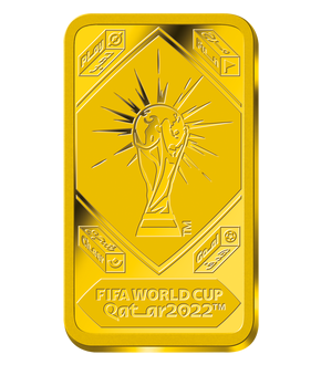 Die Goldbarren-Münzen zur FIFA Fussball-Weltmeisterschaft 2022™
