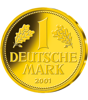 Die letzten DM-Kursmünzen von 2001 als Gold-Neuprägungen – Start: „1 DM“
