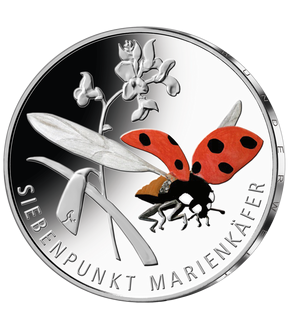 5-Euro-Münzen "Wunderwelt Insekten" 2023–2024 in Stempelglanz