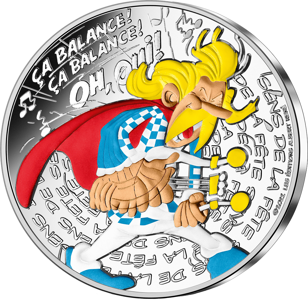 Asterix - Offizielle 10€-Gedenkmünze "Feierlaune"