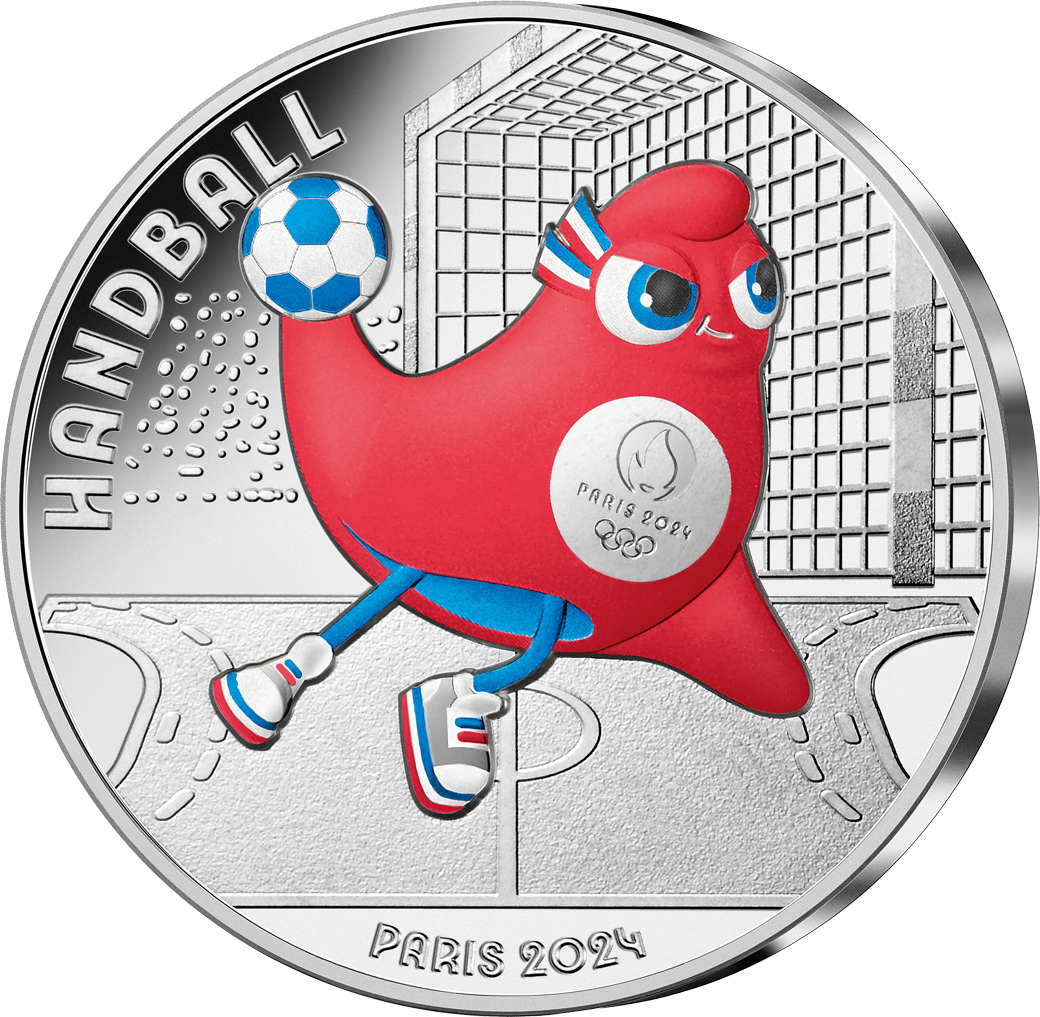 Frankreichs erste 10-Euro-Silbermünze „Maskottchen Paris 2024“!