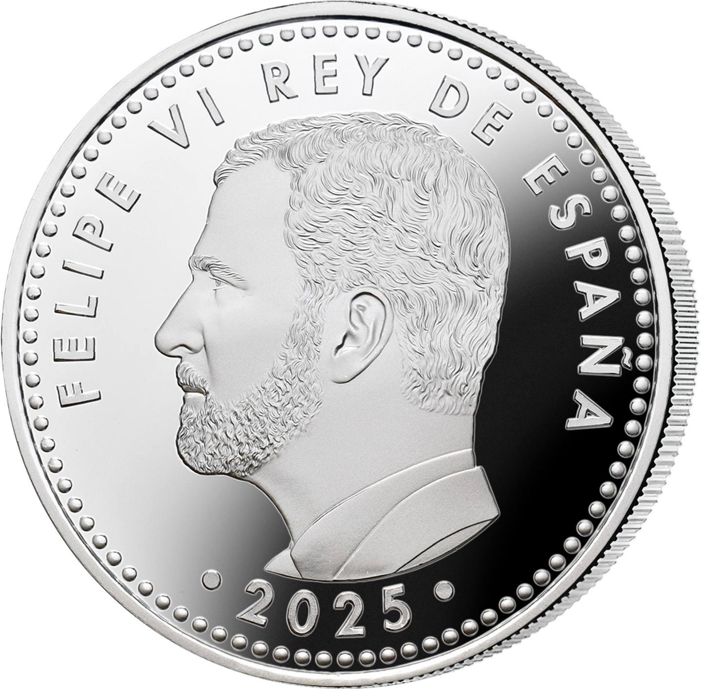 Die Rückseite der Silber-Euro-Gedenkmünze aus Spanien „Snowboard“ zu den Olympischen Winterspielen 2026