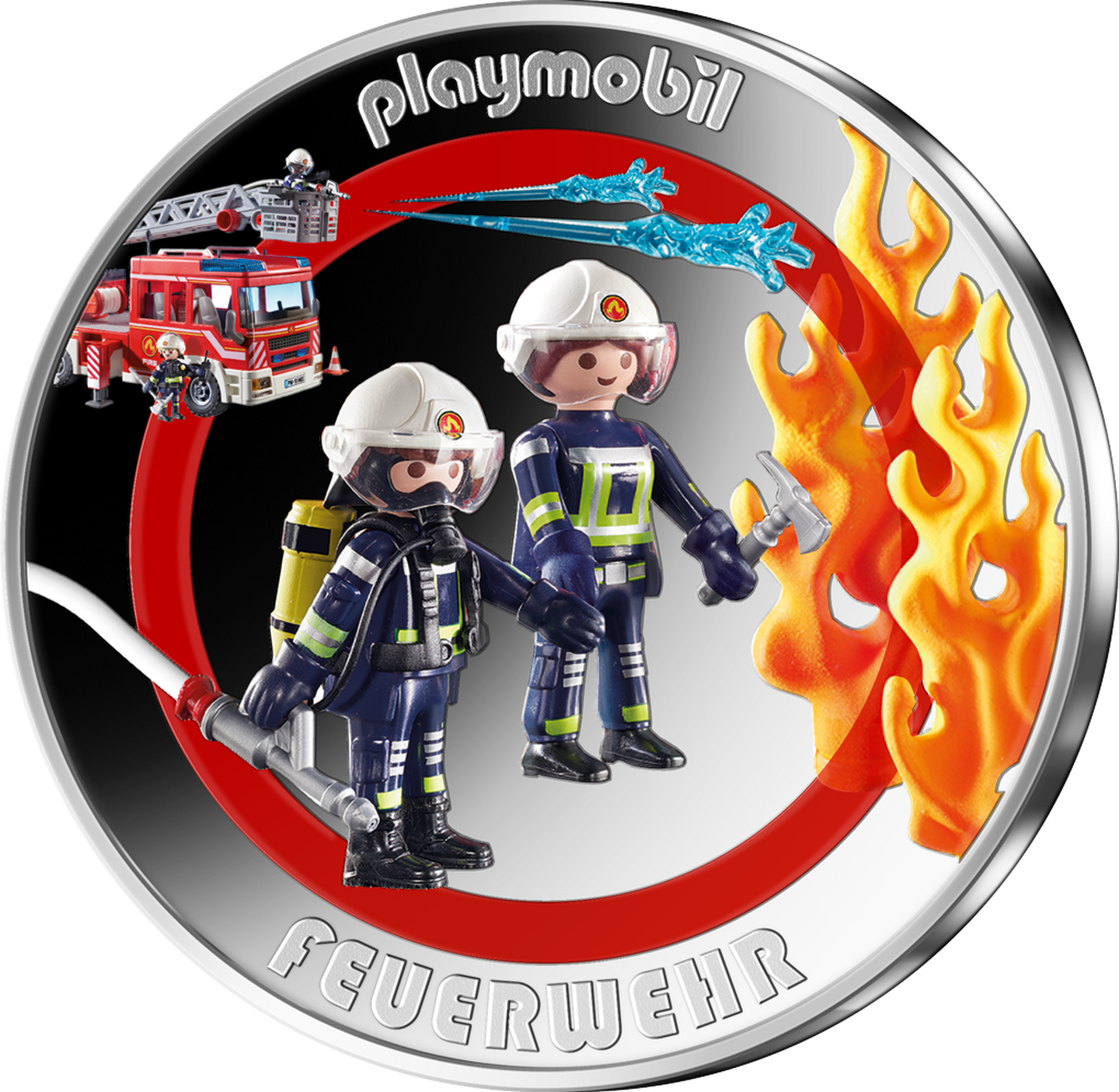 Die Vorderseite der Silber-Gedenkprägung 