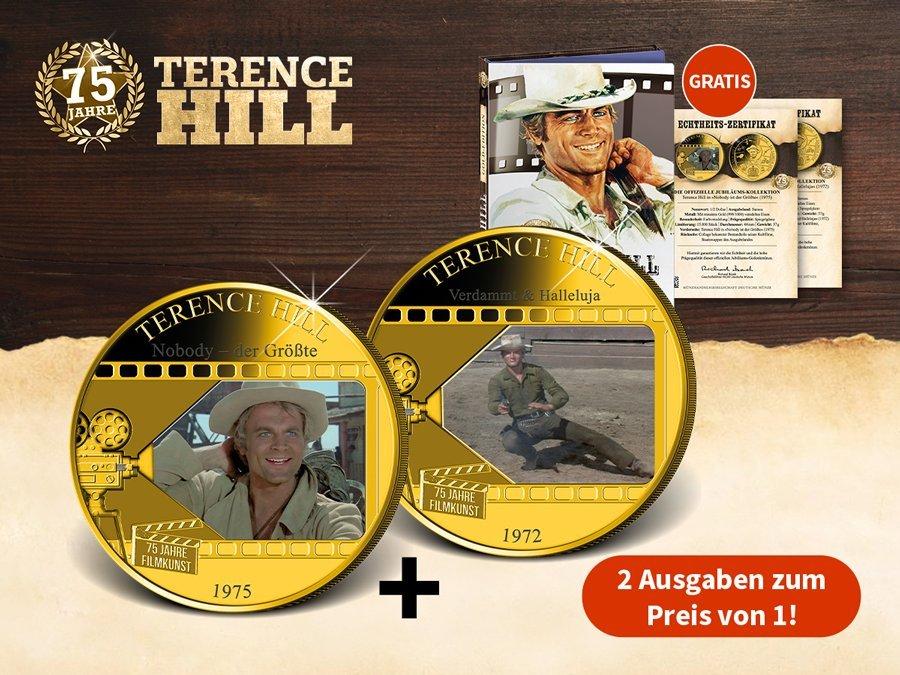 Die farbveredelten Jubiläumsmünzen zum 75. Filmjubiläum!