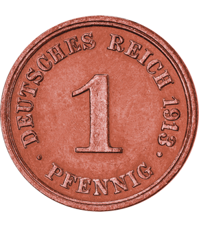 Deutsches Kaiserreich 1 Pfennig 1890-1916