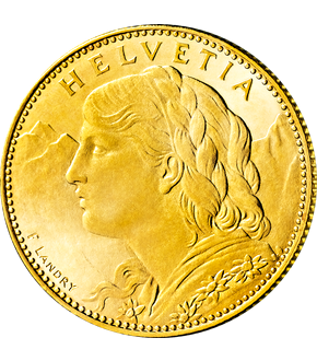 Schweiz 10 Franken 1911-1922 und 20 Franken 1897-1949 „Vreneli“