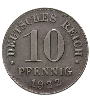 Deutsches Kaiserreich 10 Pfennig 1915-1922