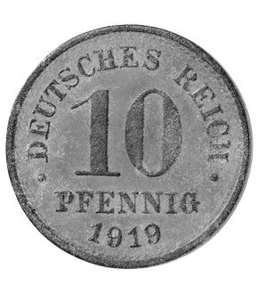 Deutsches Kaiserreich 10 Pfennig 1917 – 1922