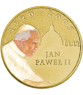 Monnaie colorisée «Jean Paul II - Un pape pour l’éternité»
