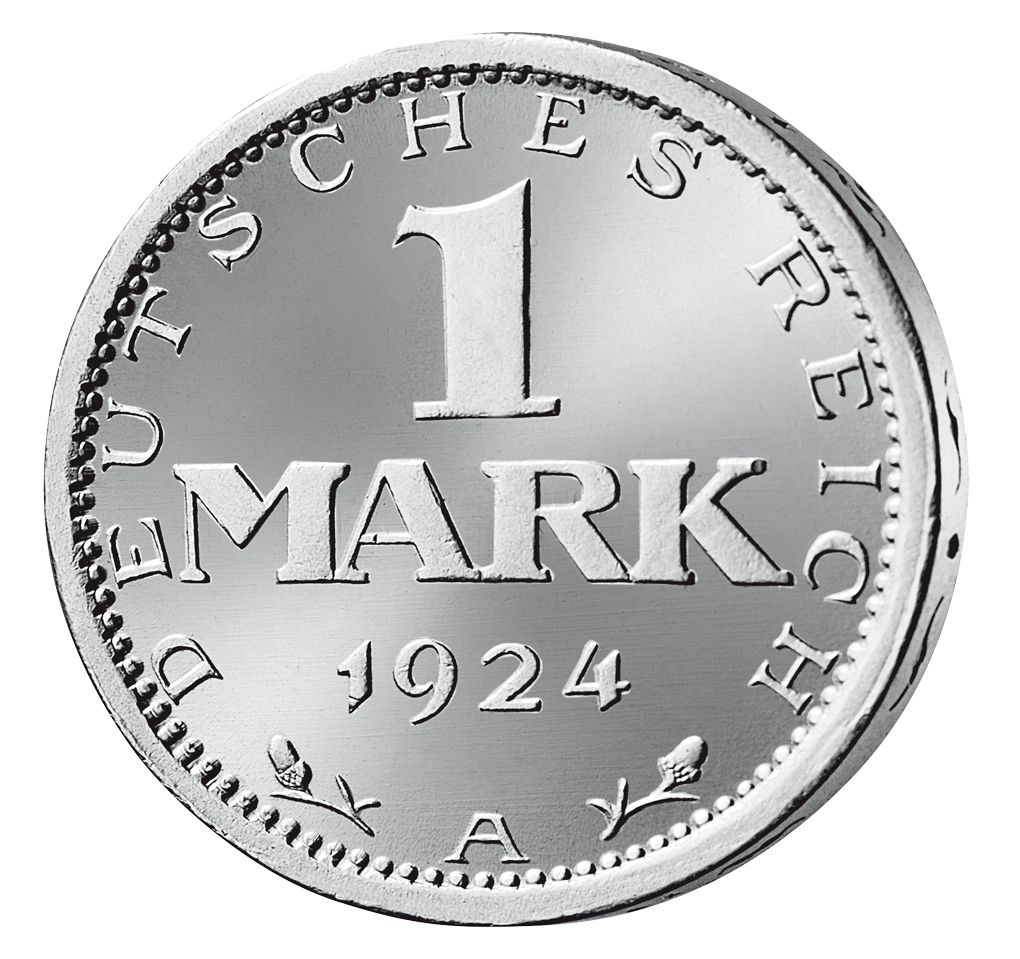 Weimarer Republik 1 Mark 1924-1925