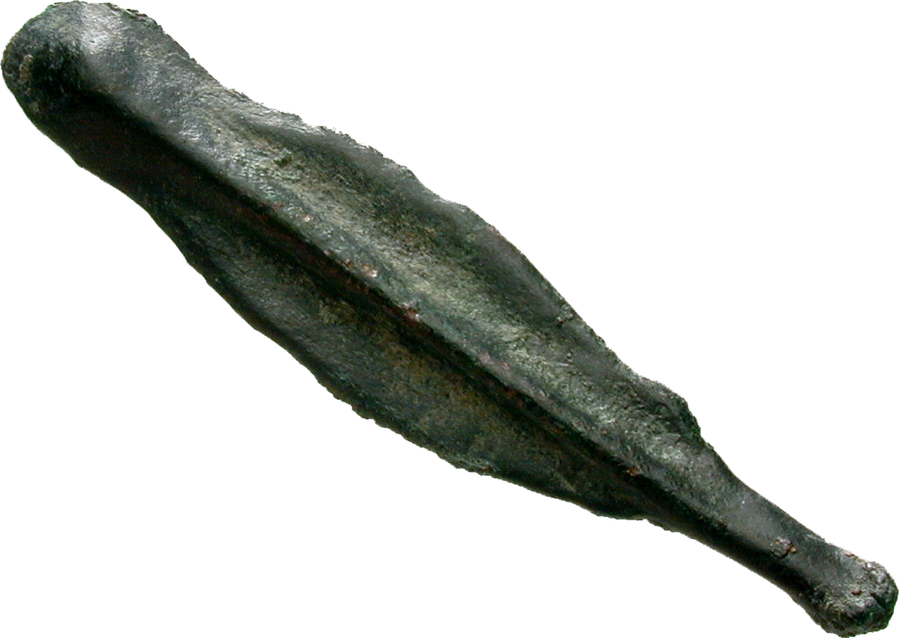 Das antike Pfeilspitzengeld aus der Stadt Istros in Thrakien