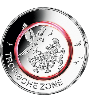 Deutschlands offizielle 5-Euro-Münze "Tropische Zone" 2017!