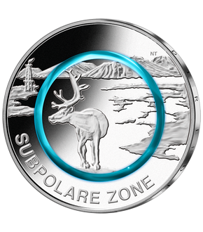 Die offizielle deutsche 5-Euro-Münze 2020 "Subpolare Zone"