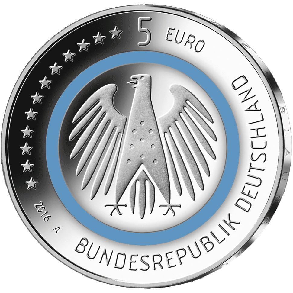 Rückseite der 5-Euro-Münze 