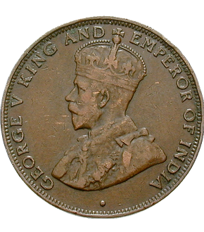 Die letzte 1-Cent-Münze von Georg V.!