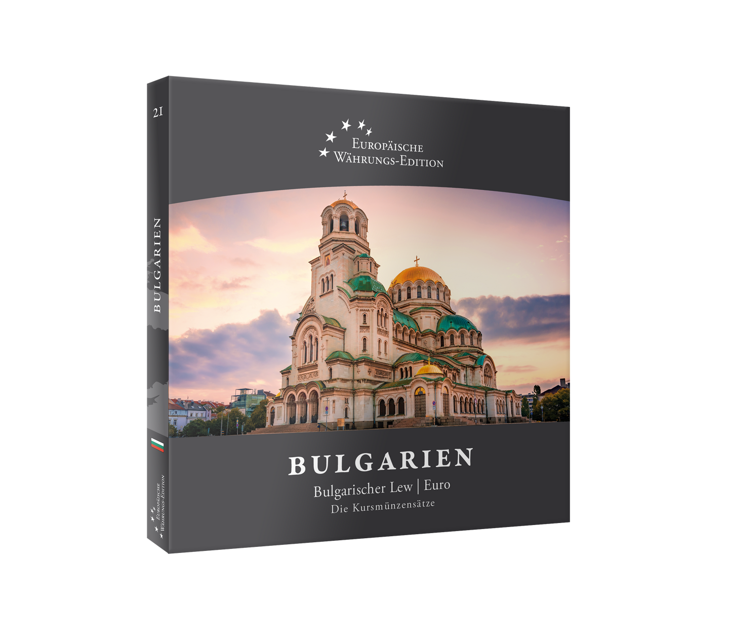 2 Euro Bulgarien Sammelmappe Vorderseite ungeöffnet
