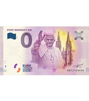 Le billet 0€ en hommage au Pape Benoit XVI