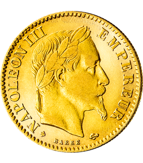 Die bedeutendsten Goldmünzen von 6 Kontinenten - Start: Frankreich Napoleon III.