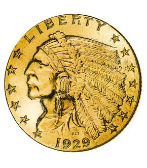 USA 2,5 Dollar 1929 Indian Head
