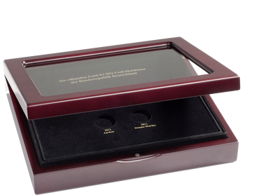 Holzkassette für Gold-EUROs