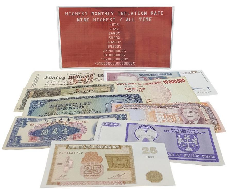 Hyperinflation: Die neun Banknoten mit den höchsten Nennwerten aller Zeiten