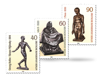 Briefmarken Skulpturen des 20. Jahrhunderts