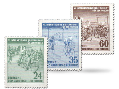 Briefmarken Internationale Radfernfahrt für den Frieden 1953